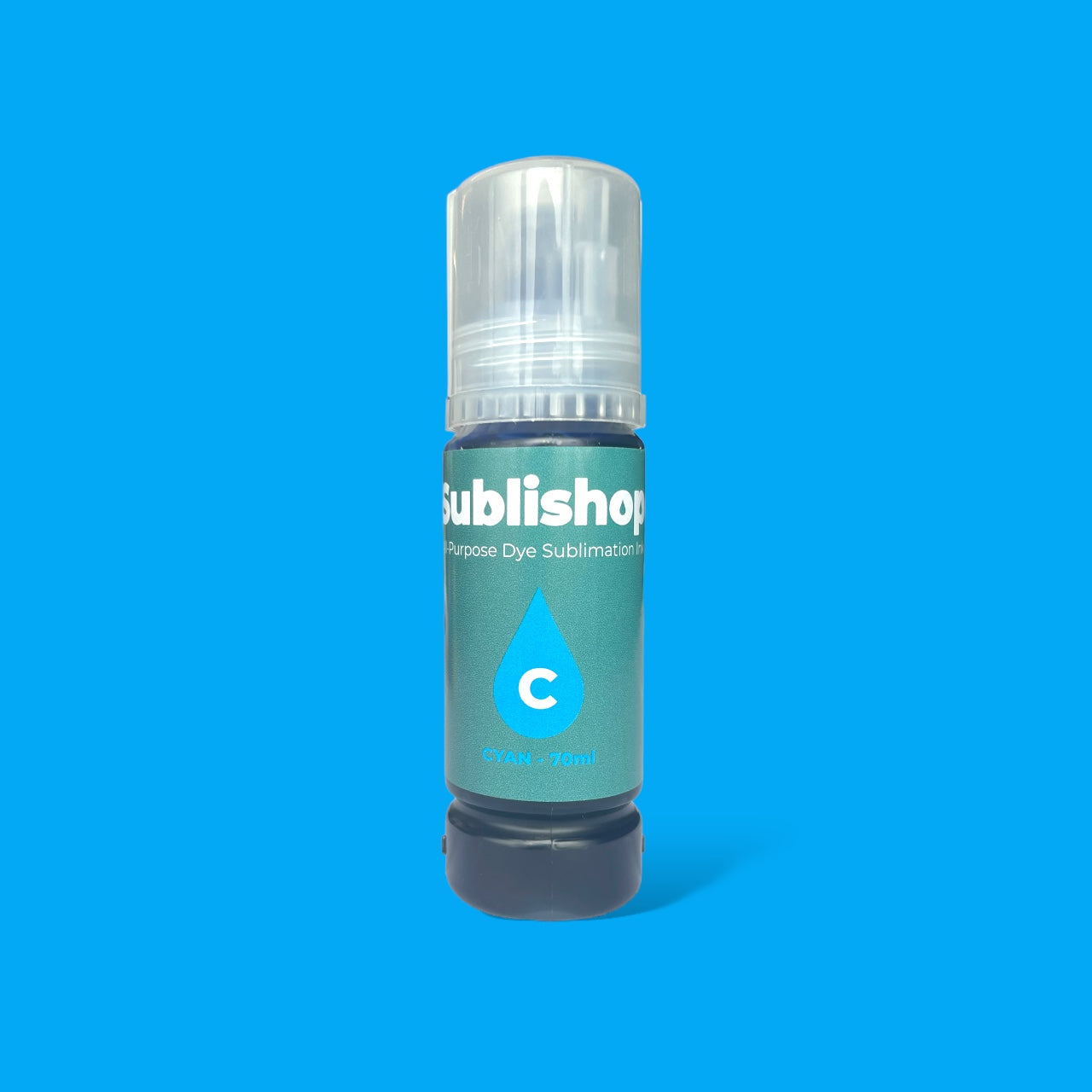 Cyan Sublimation Ink For Epson EcoTank 70ml